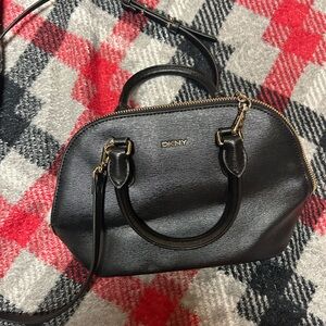 DKNY Black Leather Satchel (reposh)